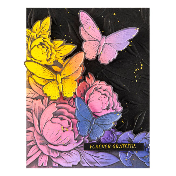 Blooming Butterflies 3D Emboss + Cut Folder | Vivid Expressions