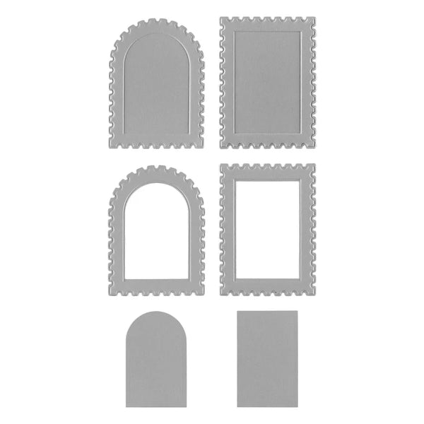 Postage Stamps 3D Emboss & Cut Folder | Holiday Magic