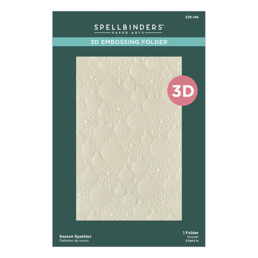 {coming soon!} Season Sparkles 3D Embossing Folder | Merry Mischief