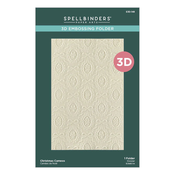 Christmas Cameos 3D Embossing Folder | Merry Moments Collection