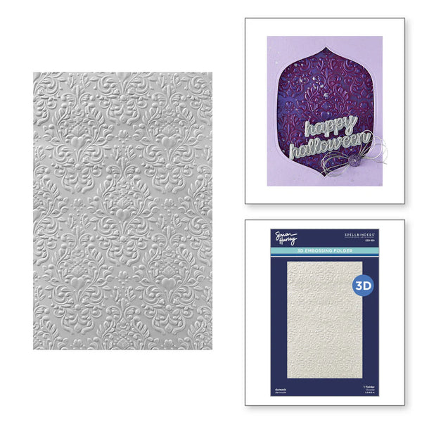 Damask 3D Embossing Folder | Simon Hurley's Spooktacular