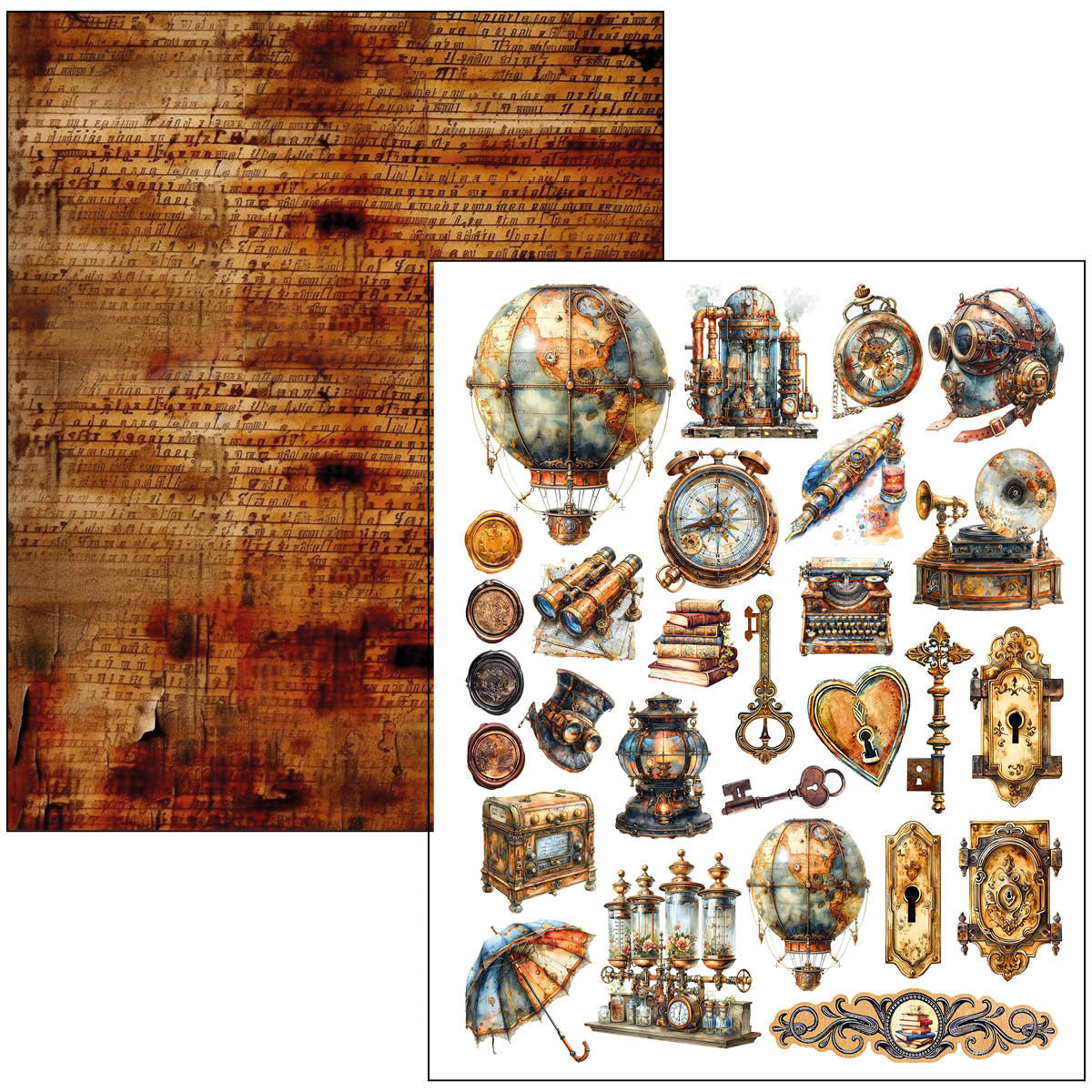 {back soon!} Past Time A4 Maxi Mixed Media Book
