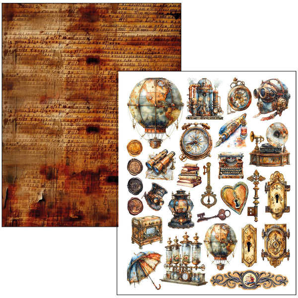 {back soon!} Past Time A4 Maxi Mixed Media Book