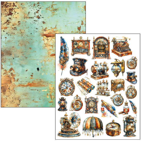{back soon!} Past Time A4 Maxi Mixed Media Book