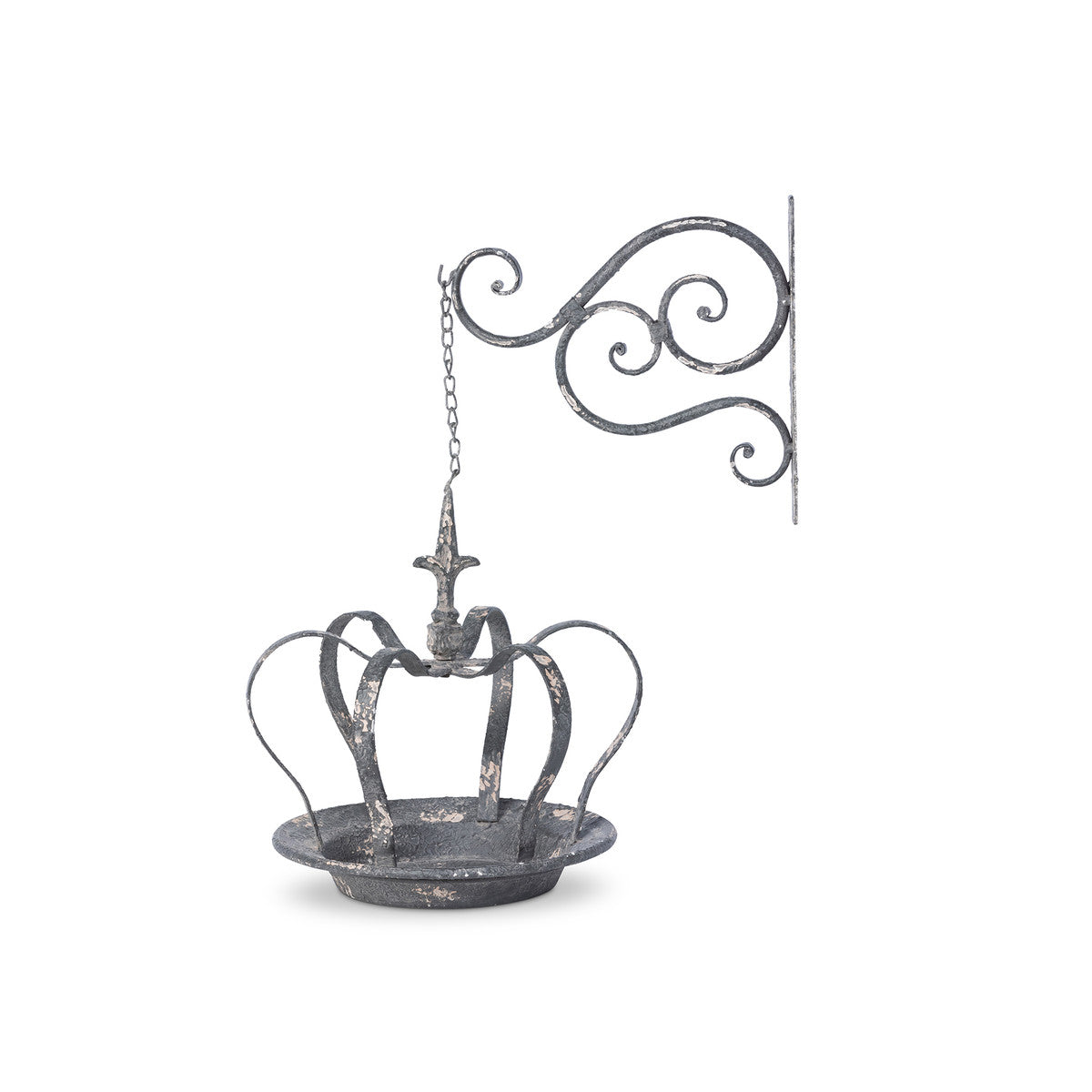 Hanging Crown Bird Feeder with Metal Wall Bracket {Special Order}