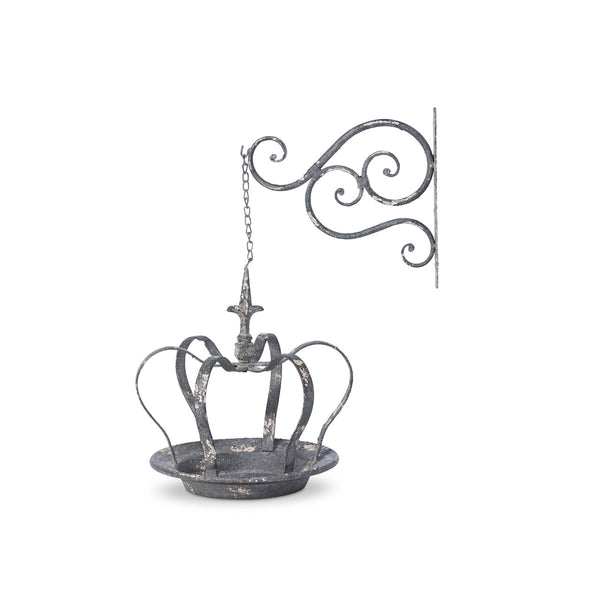 Hanging Crown Bird Feeder with Metal Wall Bracket {Special Order}