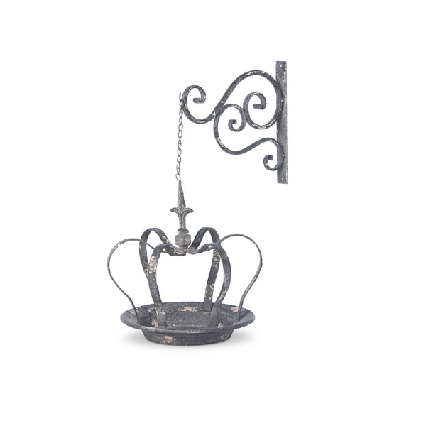 Hanging Crown Bird Feeder with Metal Wall Bracket {Special Order}