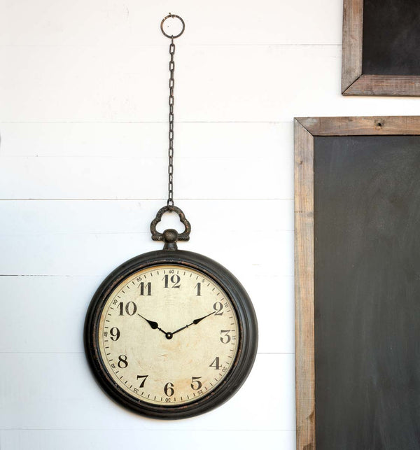 Pocket Watch Wall Clock {multiple sizes}