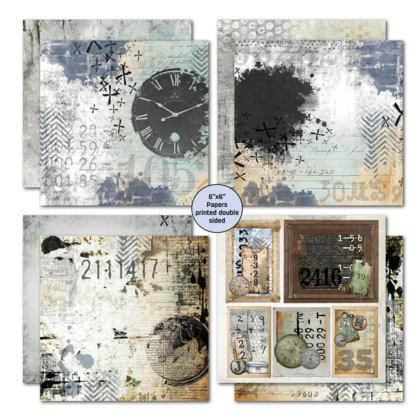 Eclectic Clockwork 6x6 Paper Pack