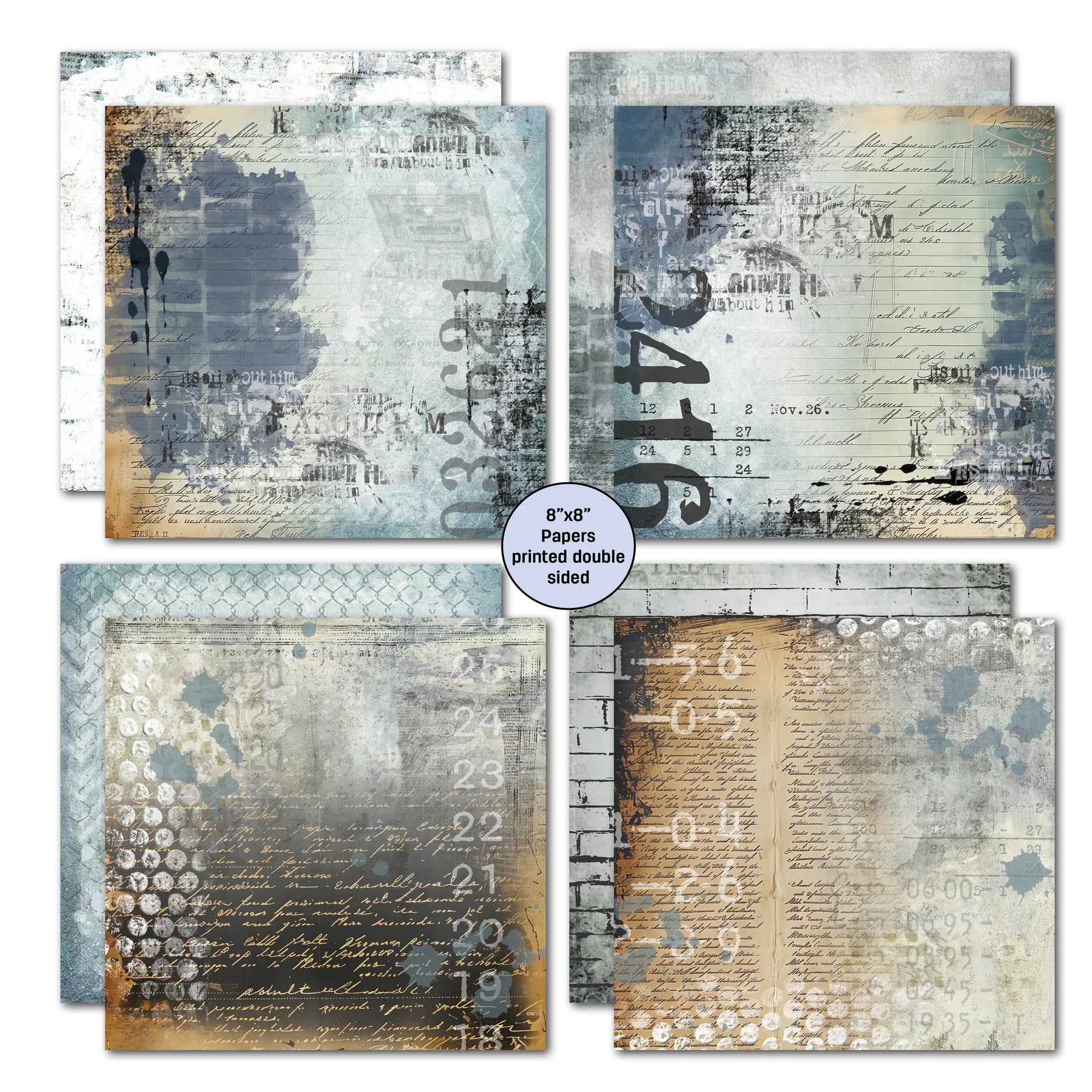 Eclectic Clockwork 8x8 Paper Pack