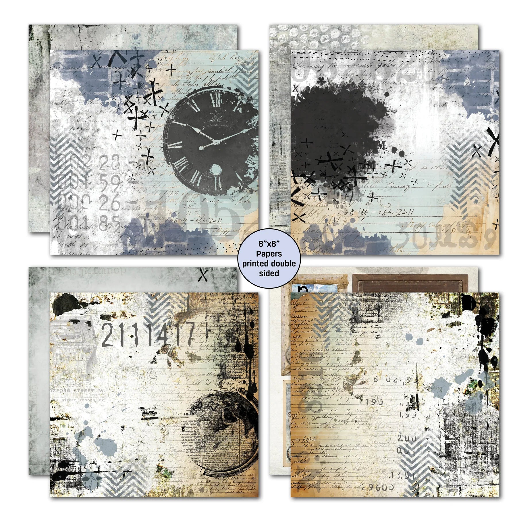 Eclectic Clockwork 8x8 Paper Pack