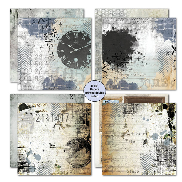 Eclectic Clockwork 8x8 Paper Pack