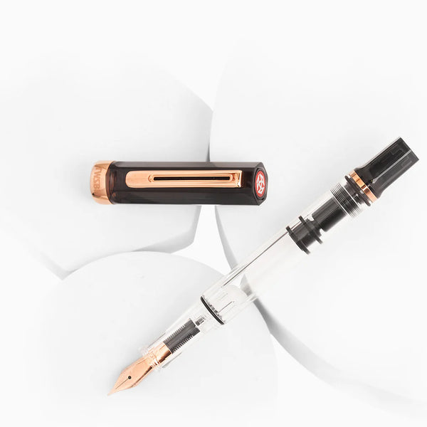 {back soon!} Smoke + Rose Gold Eco Fountain Pen