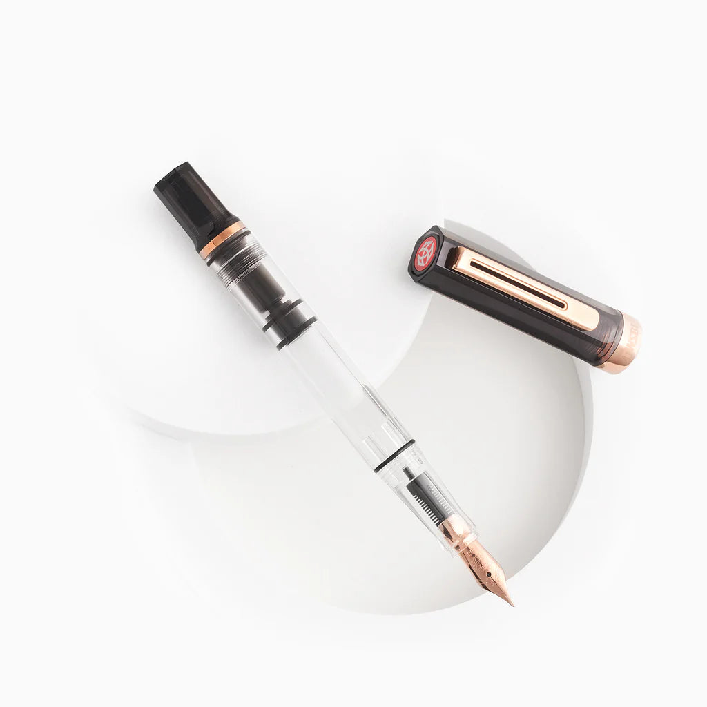 {back soon!} Smoke + Rose Gold Eco Fountain Pen