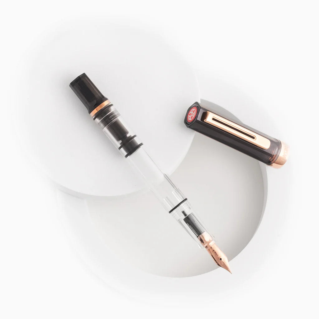 {back soon!} Smoke + Rose Gold Eco Fountain Pen