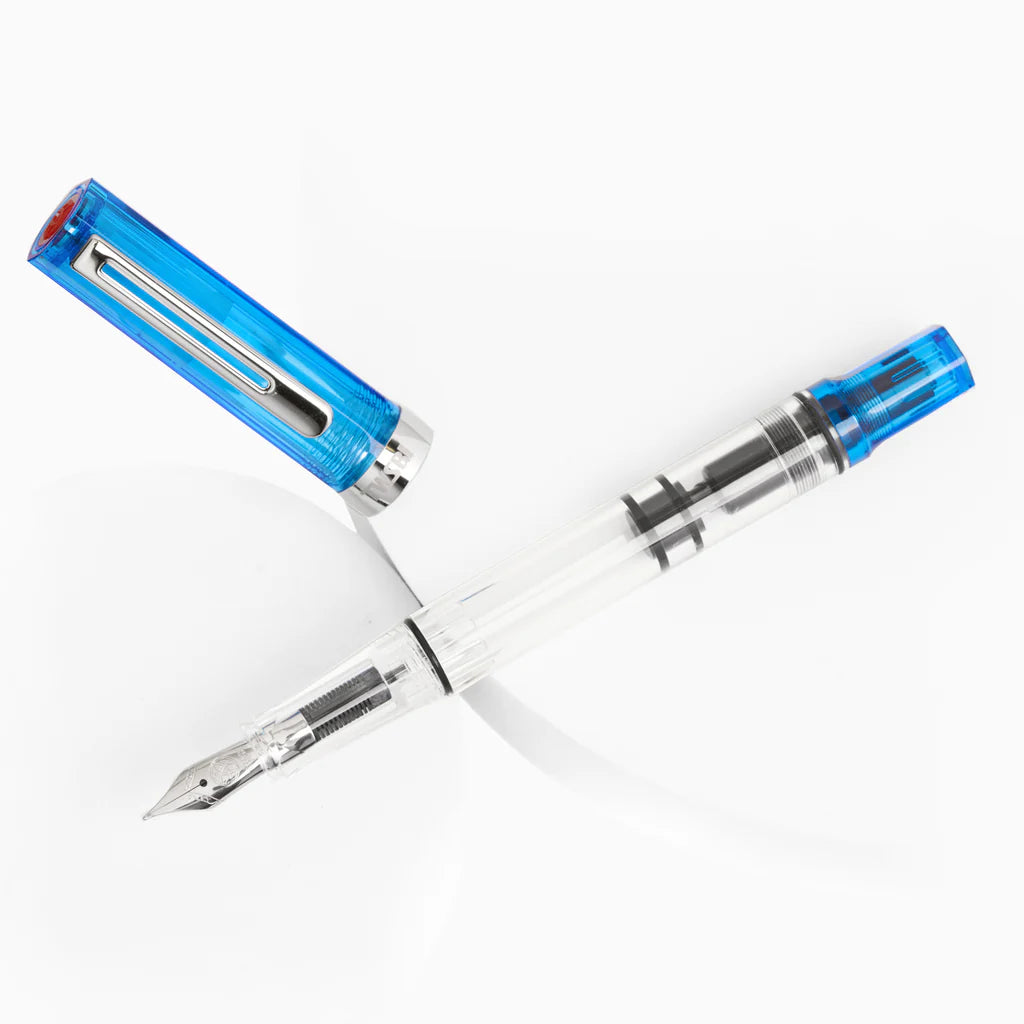 {back soon!} Transparent Blue Eco Fountain Pen