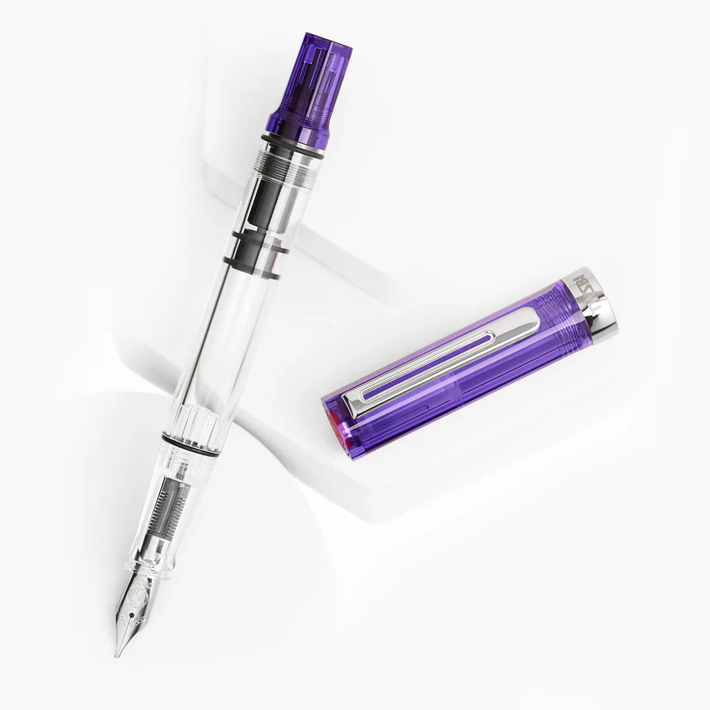 {back soon!} Transparent Purple Eco Fountain Pen