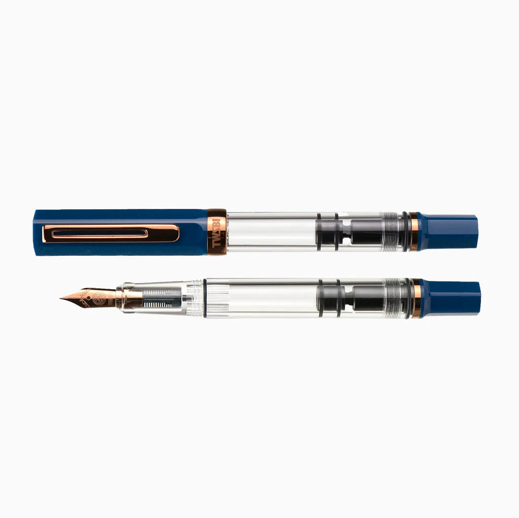 {back soon!} Indigo Blue Eco Fountain Pen w/ Bronze Nib