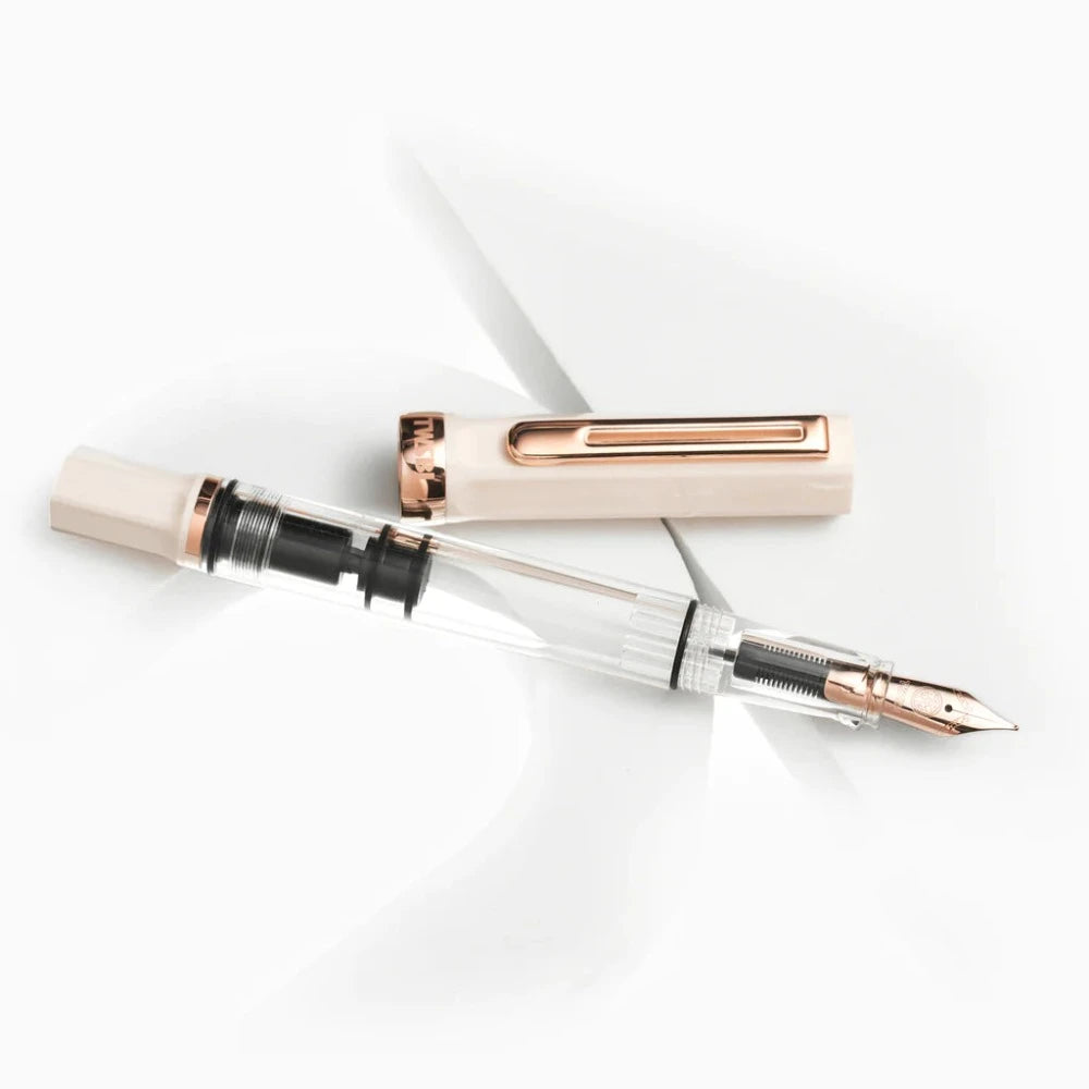 {back soon!} Eco Crème + Rose Gold Fountain Pen