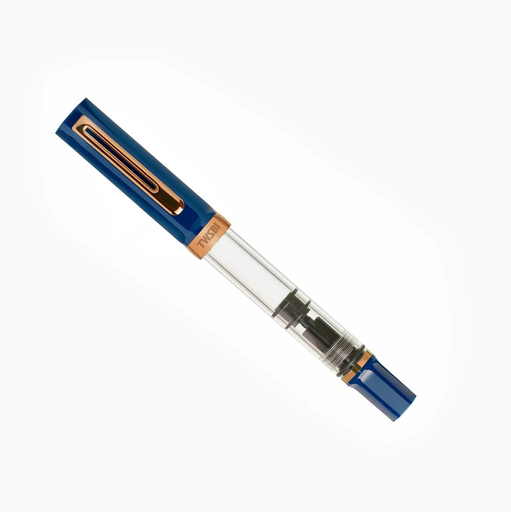 {back soon!} Indigo Blue Eco Fountain Pen w/ Bronze Nib