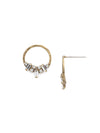 Mini boucles d'oreilles haute martelées | Collection de cristaux