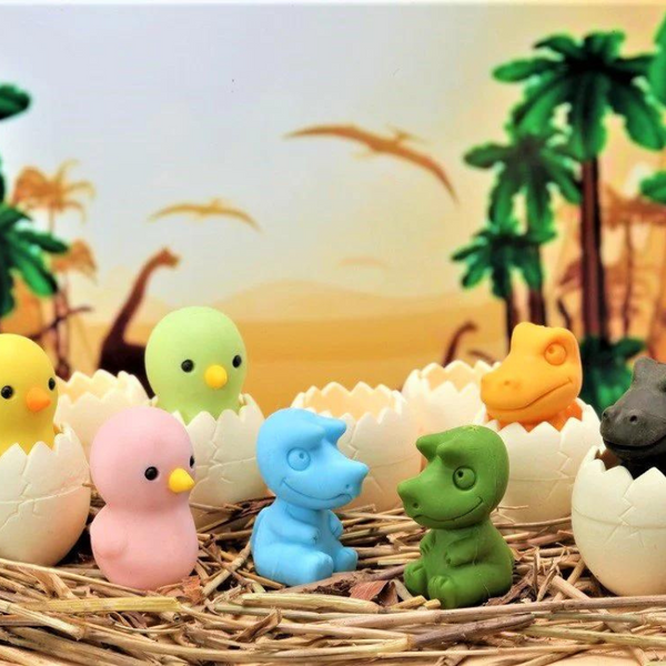 Baby Dino & Chick Erasers