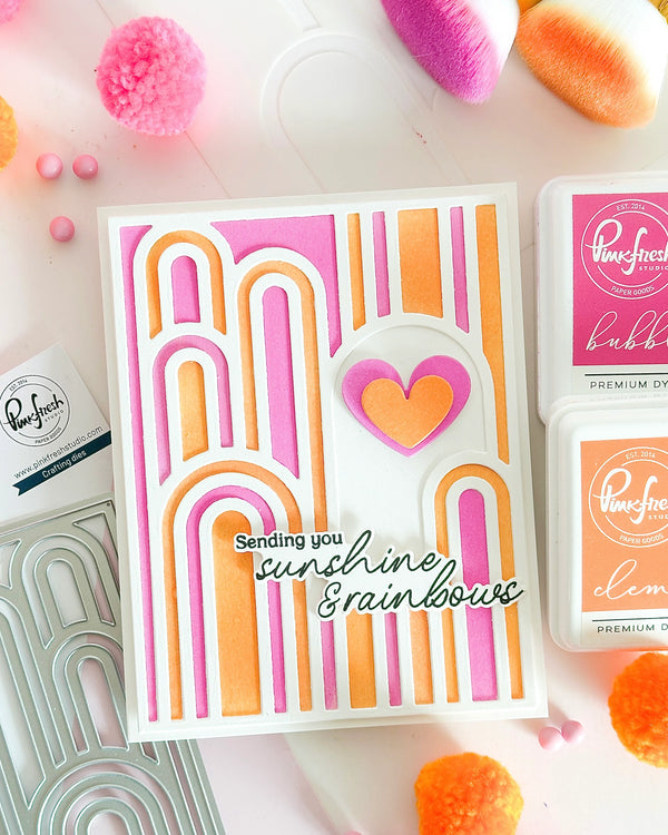 You Are My Rainbow Sentiments Stamp + Die Set