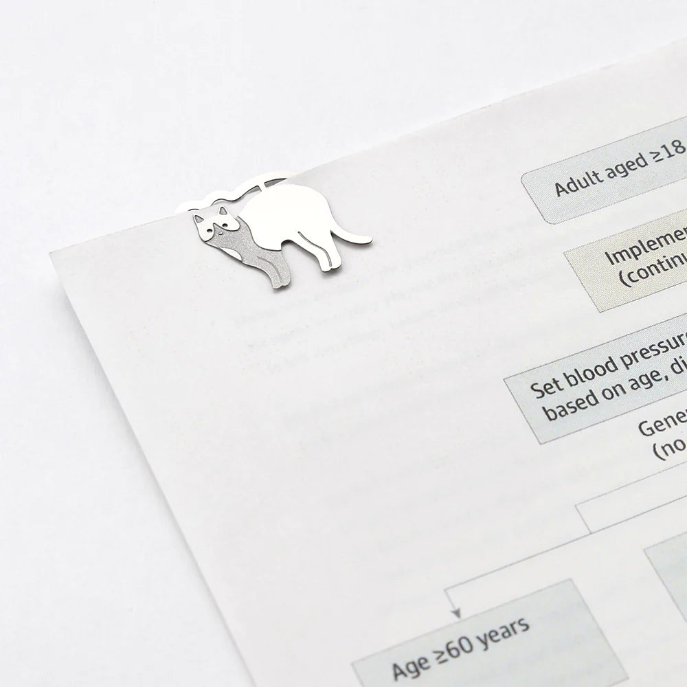 Cat Etched Paper Clips | Midori
