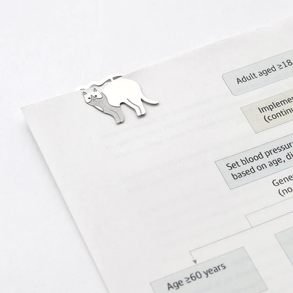Cat Etched Paper Clips | Midori