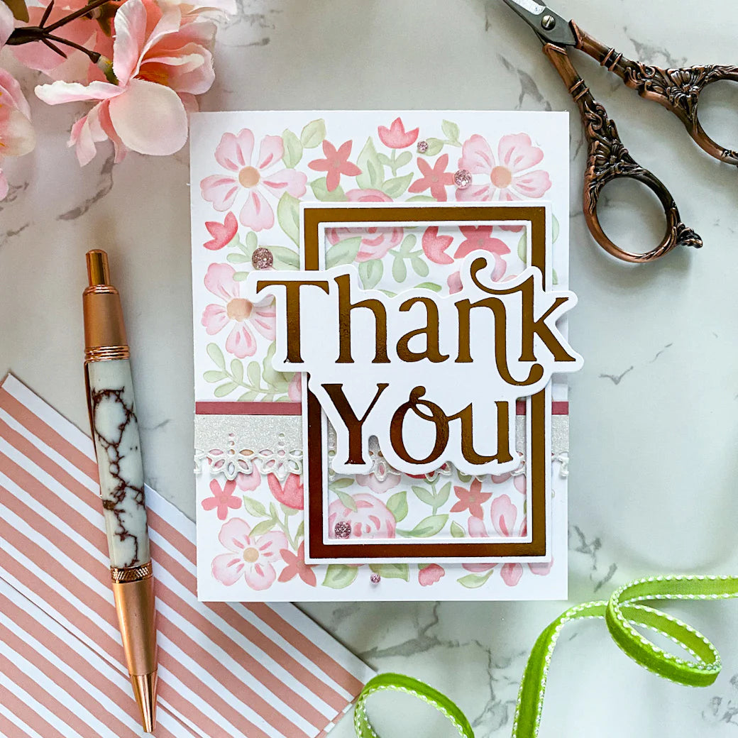 Thank You Die & Hot Foil Plate Set