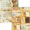 Collage of vintage documents, maps, and travel items with a focus on old-world charm.