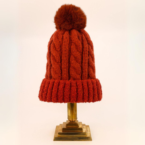 Rust Freya Bobble Hat