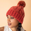 Rust Freya Bobble Hat {clearance}
