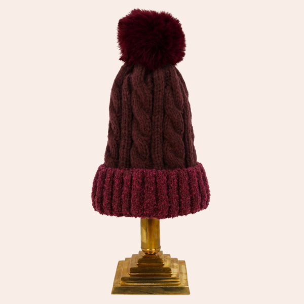 Damson Freya Bobble Hat {clearance}