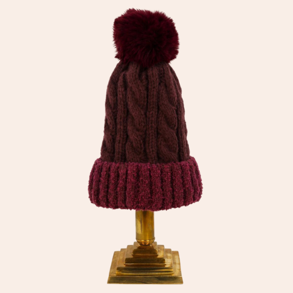 Damson Freya Bobble Hat