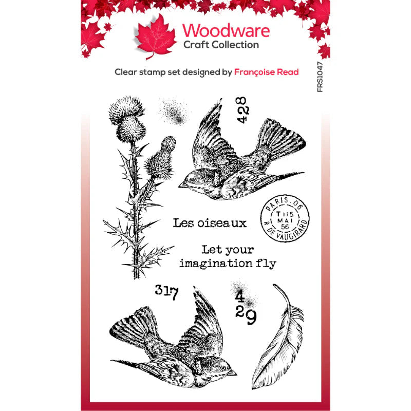 Flying Birds 4x6 Clear Stamp Set | Francoise Read