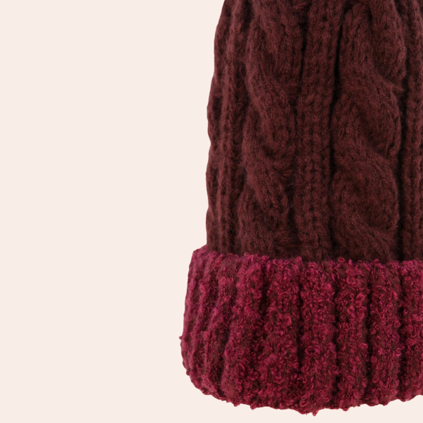 Damson Freya Bobble Hat {clearance}