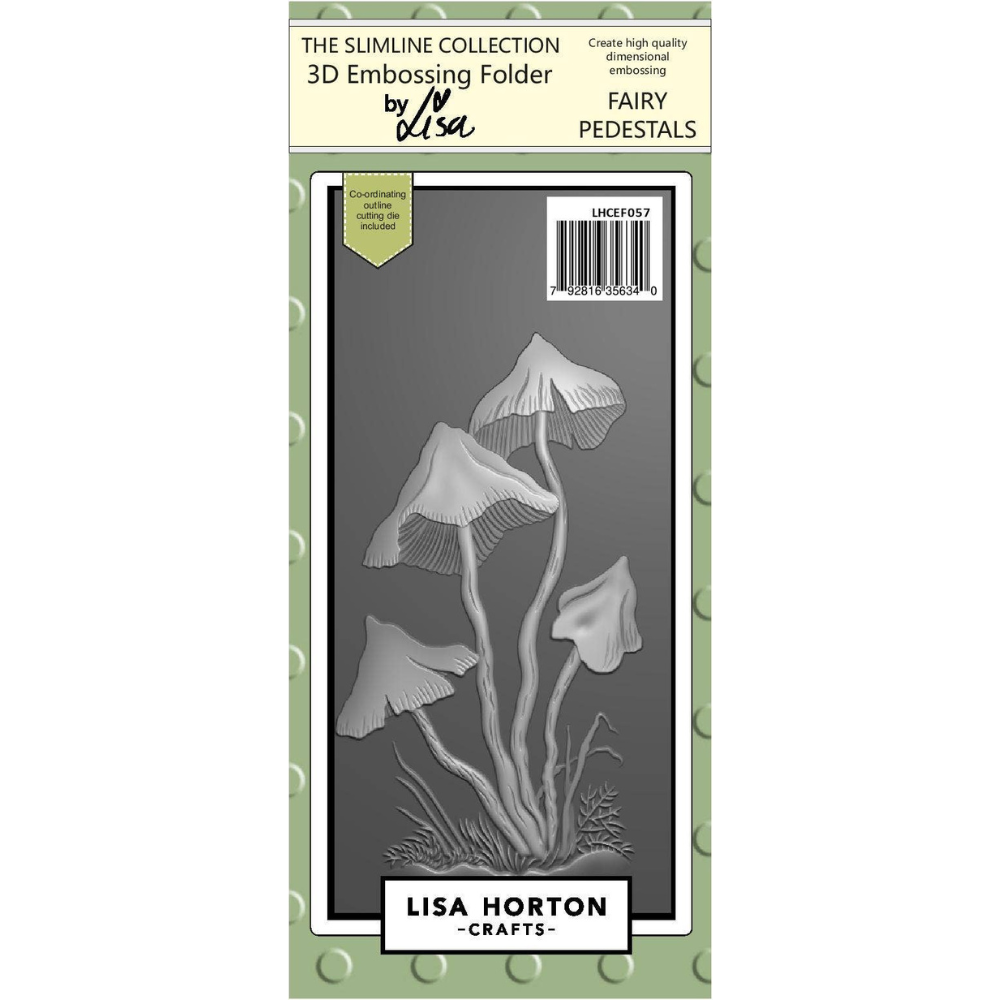 Fairy Pedestals 3D Slimline Embossing Folder with Cutting Die