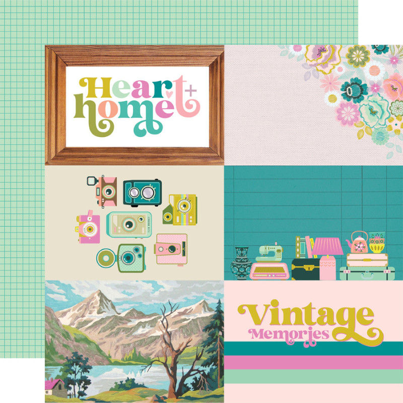 Flea Market Elements {4x6} 12x12 Double-Sided Cardstock {clearance}