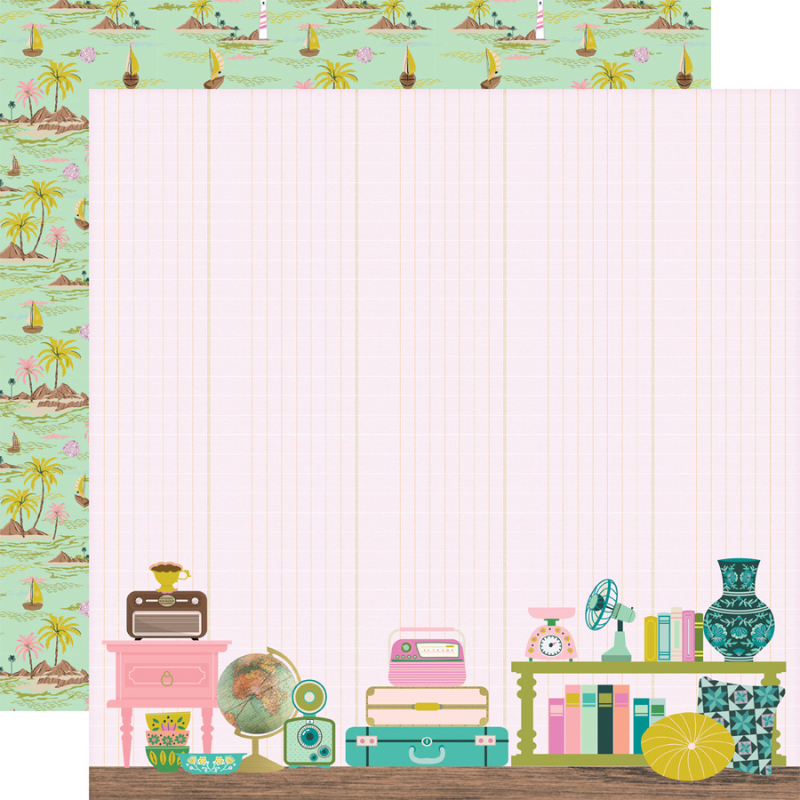 Flea Market Hidden Treasures 12x12 Double-Sided Cardstock {clearance}