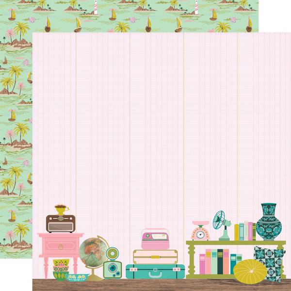 Flea Market Hidden Treasures 12x12 Double-Sided Cardstock {clearance}