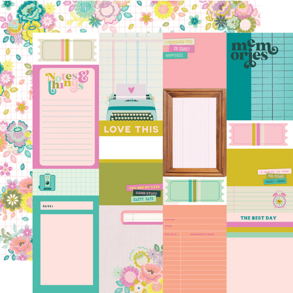 Journal Elements 12x12 Double-Sided Cardstock {Flea Market}