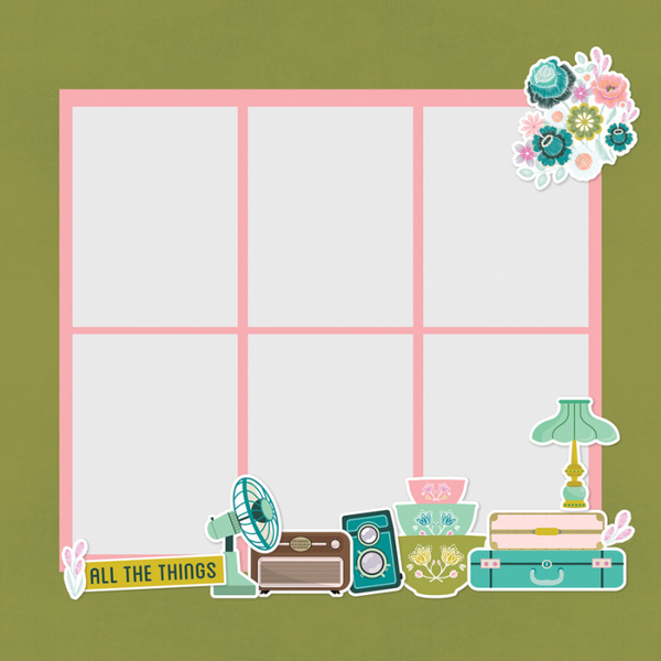 Flea Market Simple Pages Page Pieces {clearance}