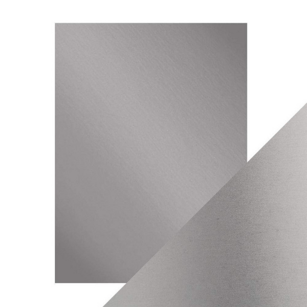 Frosted Silver Satin Mirror Cardstock | 8.5x11 {5pk}