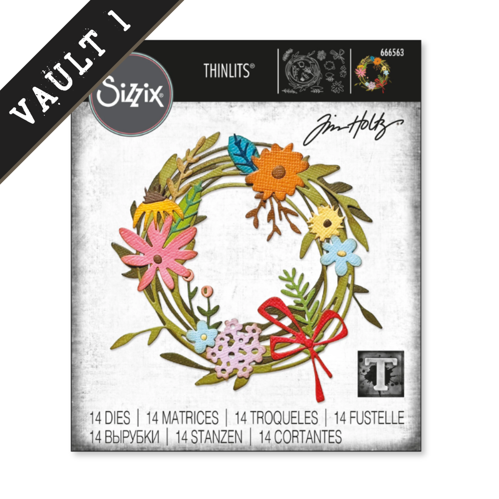 Funky Floral Wreath Die Set | Tim Holtz Vault Release No. 1