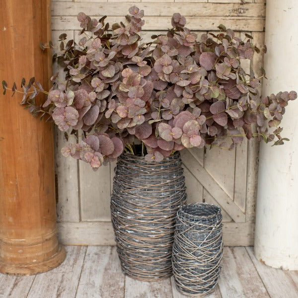 Branche d'eucalyptus bourgogne 36"