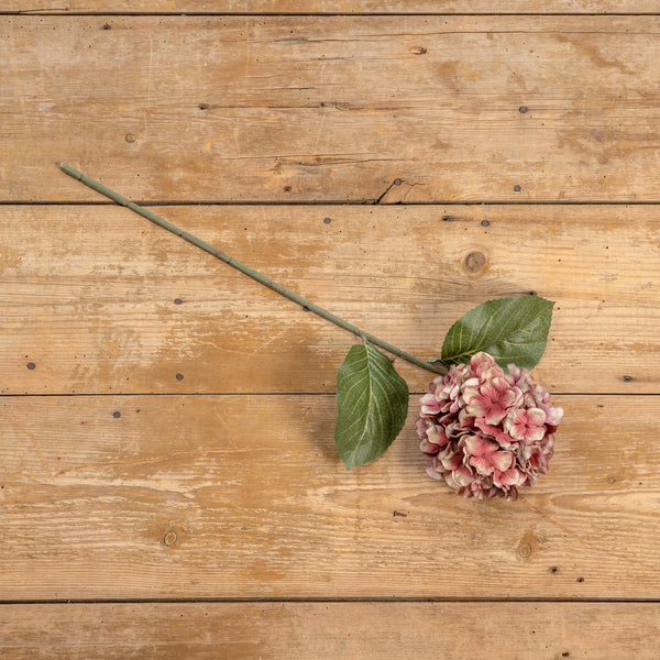 Tige d'hortensia 28" mauve d'automne