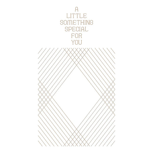 Crossed Lines Hot Foil Plate | Glimmer Greetings Collection