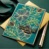 Glimmering Peonies Hot Foil Plates