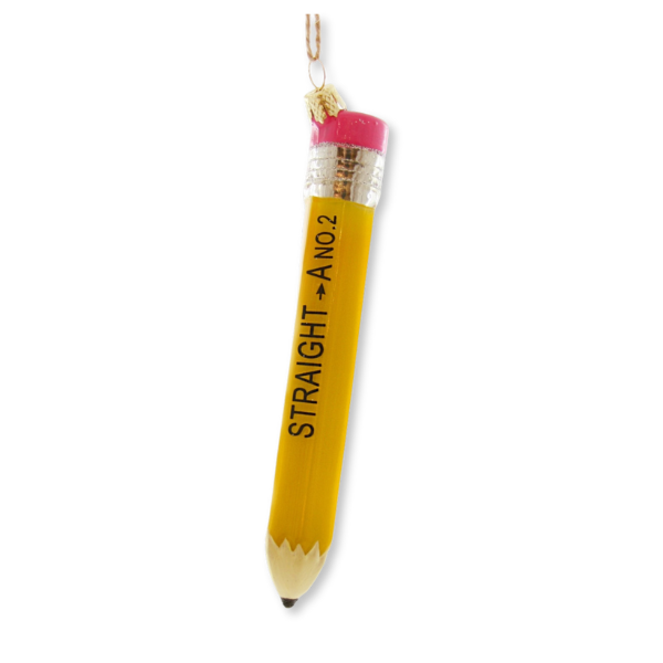 Glass Pencil Ornament